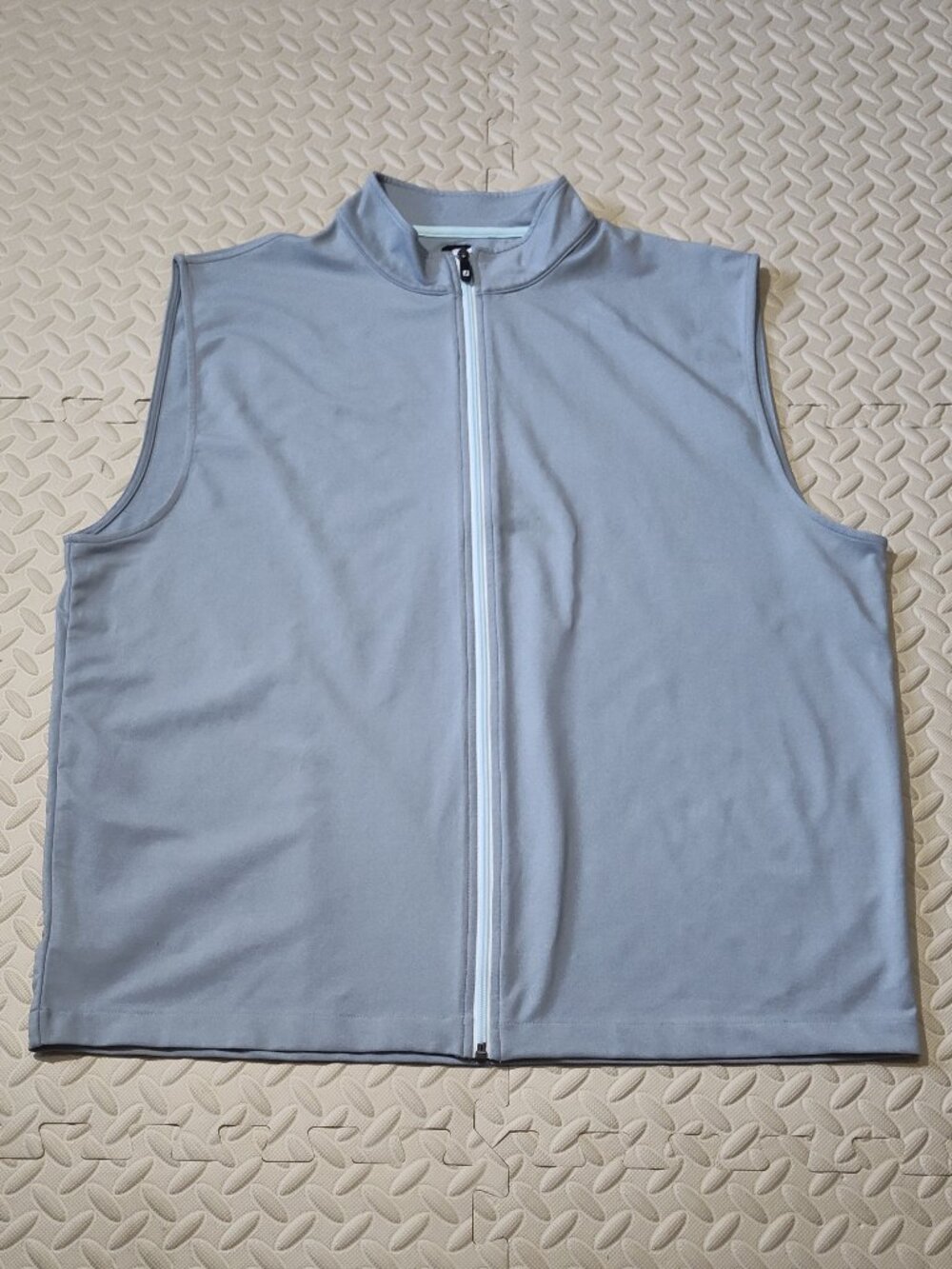 FootJoy Golf Vest Full Zip Performance Polyester Spandex Light Blue Men XL